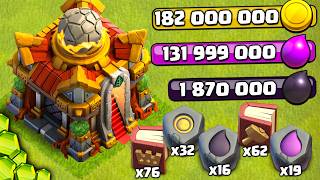 We Got Town Hall 16 Spending Spree on the Update Clash of Clans [upl. by Bibbie]