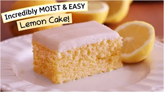 Melt In Your Mouth Lemon Cake Recipe 🍋 [upl. by Mcclain773]