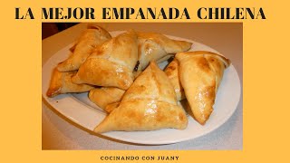 COMO HACER RICAS EMPANADAS CHILENAS AL HORNO CASERAS PASO A PASO [upl. by Toolis]