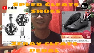 Mtb Cleats Pedal and Shoes na mura sa ShoppeSpeedZeray [upl. by Uliram808]