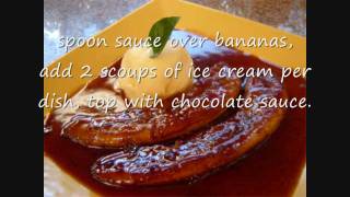 How To Make Banana Flambe [upl. by Icaj]