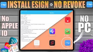 Install IPA on iPhone No PC No Revoke  eSign iOS Solution [upl. by Sakovich]