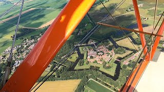 Stearman over Bourtange [upl. by Akeenahs]