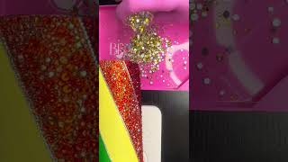 Bling Mixes for My Rainbow Swirl Tumbler Sparkle in Every Color 🌈💎 tumbler blingsparkle [upl. by Allemaj]