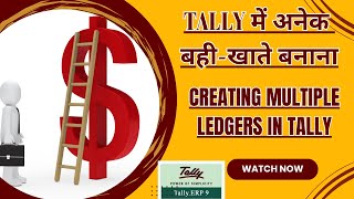 Creating Multiple Ledgers In Tally  Tally में अनेक बहीखाते बनाना [upl. by Kampmann407]