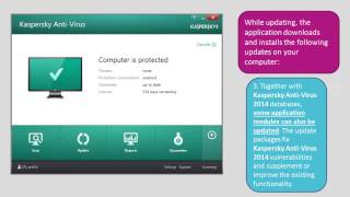 How to update antivirus databases of Kaspersky AntiVirus 2014 [upl. by Ahseat1]