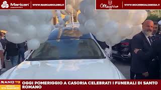 Ieri pomeriggio a Casoria celebrati i funerali di Santo Romano [upl. by Trela]