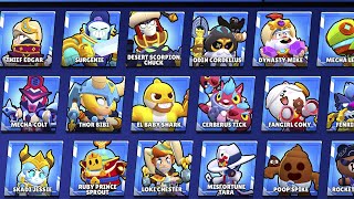 ALL 547 SKINS IN BRAWL STARS  sandsoftime Update [upl. by Hanyaz]