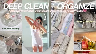 extreme DEEP CLEAN  ORGANIZE with me🧼the entire house will motivate you [upl. by Geanine]