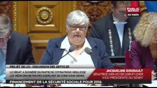 Projet de loi de financement de la sécurité sociale pour 2016  Les matins du sénat [upl. by Notelrac]