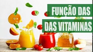 Vitaminas tipos funções e fontes importância da vitamina para a saúde [upl. by Ecallaw]