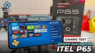 2x RESOLUTION GAMING TEST PPSSPP Emulator On ITEL P65  UNISOC T615 [upl. by Nnalyrehc]