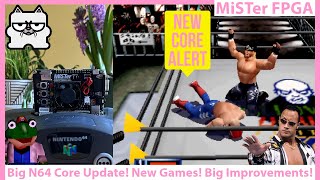 MiSTer FPGA New N64 Core AGAIN Big Improvements and New Working Games A LOT More Wrestling Too [upl. by Theresina]