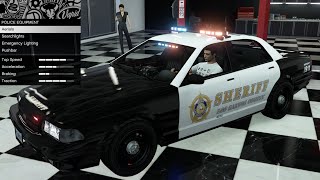 GTA 5  DLC Vehicle Customization  COP CARS  Vapid Stanier LE Cruiser amp Unmarked Cruiser [upl. by Colson]