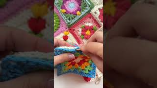 Theres something special about crafting with classic granny squares❤️🧡💛💚💙What projects have th [upl. by Naesyar]