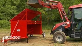 HudSon Forest 8M Screener Topsoil Sifter Dirt Shaker Landscape soil [upl. by Nalced]