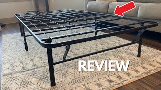 Zinus 14 Inch Metal Platform Bed Frame  Quick Review [upl. by Tanberg634]