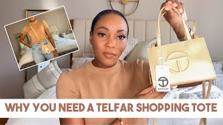 Telfar Small Shopping Bag Product Review 2021  Cymone Williamson Style [upl. by Ebert380]