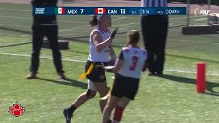 Recap Canada vs Mexico Womens Quarter Final at the 2024 IFAF Flag Football World Championship [upl. by Atal]