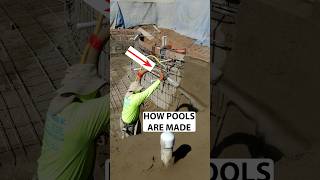 Spraying Gunite on Pool Walls Quick Demo poolconstruction [upl. by Grunenwald798]