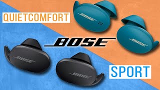 Bose Quietcomfort Earbuds VS Bose Sport Earbuds  Whats The Difference [upl. by Picker887]