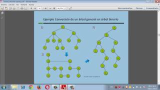 CONVERCION ARBOL GENERAL A BINARIO [upl. by Omar521]