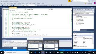 File Handling read  write in c and c with Command Line Arguments on Visual studio 2017 2 [upl. by Osborne140]