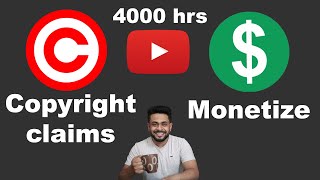 Does copyright claim affect YouTube channel monetization Hindi [upl. by Anirrehs514]