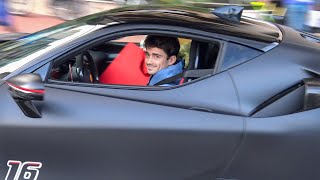 CHARLES LECLERC Taking Delivery His NEW FERRARI SF90XX in Monaco [upl. by Brent]