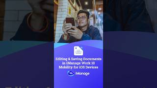 Editing and Saving Microsoft Word Documents in iManage Work 10 Mobility for iOS Devices legaltech [upl. by Lal]