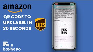 Get a UPS Label from the AMAZON QR Code Now your item can be accepted by all locations [upl. by Godfree]