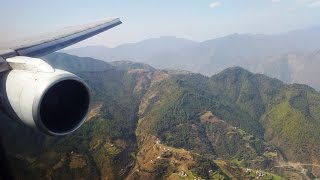 Nepal Airlines B757200 Approach Landing amp Disembarking at Kathmandu [upl. by Asseralc1]