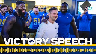 “Every Streak Starts At 1” Sean McVay’s Victory Speech After Win vs Raiders [upl. by Raye576]