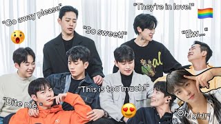 His Man 2 Cast And Gvan React To Junseongho Moments  Compilation [upl. by Atinihc148]