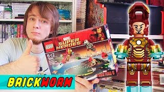 LEGO Iron Man Extremis Sea Port Battle  Brickworm [upl. by Odnalor983]