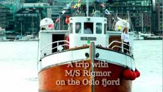 Cruise on the Oslo Fjord with Rigmor from Sandvika to the island Hovedøya [upl. by Wise347]