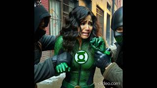 Green Lantern Superheroine Defeated  Superheroine Captured  Tied Up  Superheroine Defeated [upl. by Fariss]