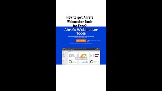 Setting Up Your Ahrefs Webmaster Account [upl. by Grimbal]