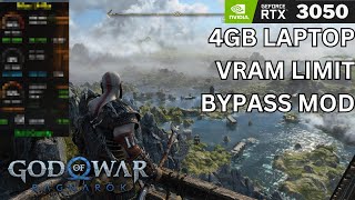 God of War Ragnarok  RTX 3050 Performance Test DLSS 37 FSR Frame Generation  MSI GF63 Thin Laptop [upl. by Maybelle]