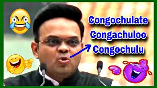 😃🤣 Jay Shah Tongue Slip  Jay Shah Funny English Speech in Asian Games  Jay shah funny video [upl. by Rika808]