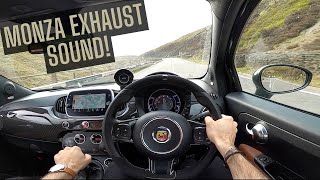 Abarth 595 Competizione POV Drive  Pure Monza Exhaust Sound [upl. by Soinski]