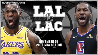 Los Angeles Lakers vs LA Clippers Full Game Highlights  Nov 1  2024 NBA Season [upl. by Leonor744]