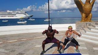 RUTINA DE CARDIO PIERNAS Y GLUTEOS EN COZUMEL MEXICO [upl. by Weigle]