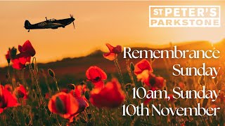 Remembrance Sunday  10th November 2024  St Peters Parkstone [upl. by Hull]