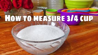 How to measure 34 cup Marnie’s Vlog [upl. by Giesecke272]