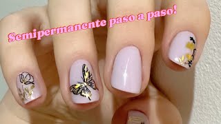 Uñas semipermanente paso a paso  💅 [upl. by Ahsiekit]