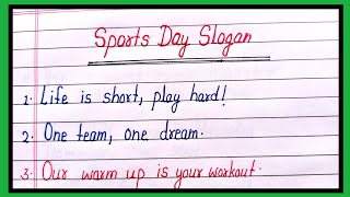 sports day slogan in englishkhel diwas par slogankhel diwas par naresports day par naresports [upl. by Selim]