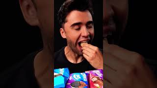 mukbang milkies satisfying oreosandwich chocolate food icecream McBangASMR [upl. by Lexerd693]