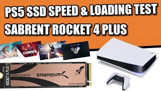 Sabrent Rocket 4 Plus PS5 SSD Speed amp Loading Test [upl. by Yrocal]