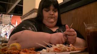 Seafood Buffet Crab Legs and Shrimp Mukbang Eat With Me [upl. by Atinaej]